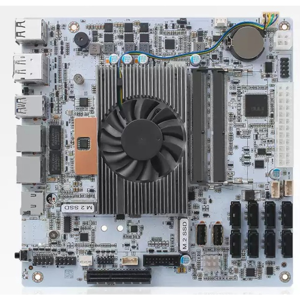 Mini Itx Dual 2.5G Nas Motherboard - Placa-Mãe Mini-ITX Branca M11 NAS I5-8265U