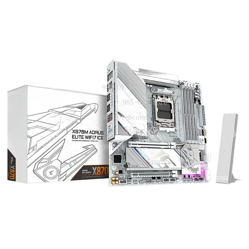 Placa-mãe ATX X870M branca, co - X870E Atx Motherboard avaliação e preço