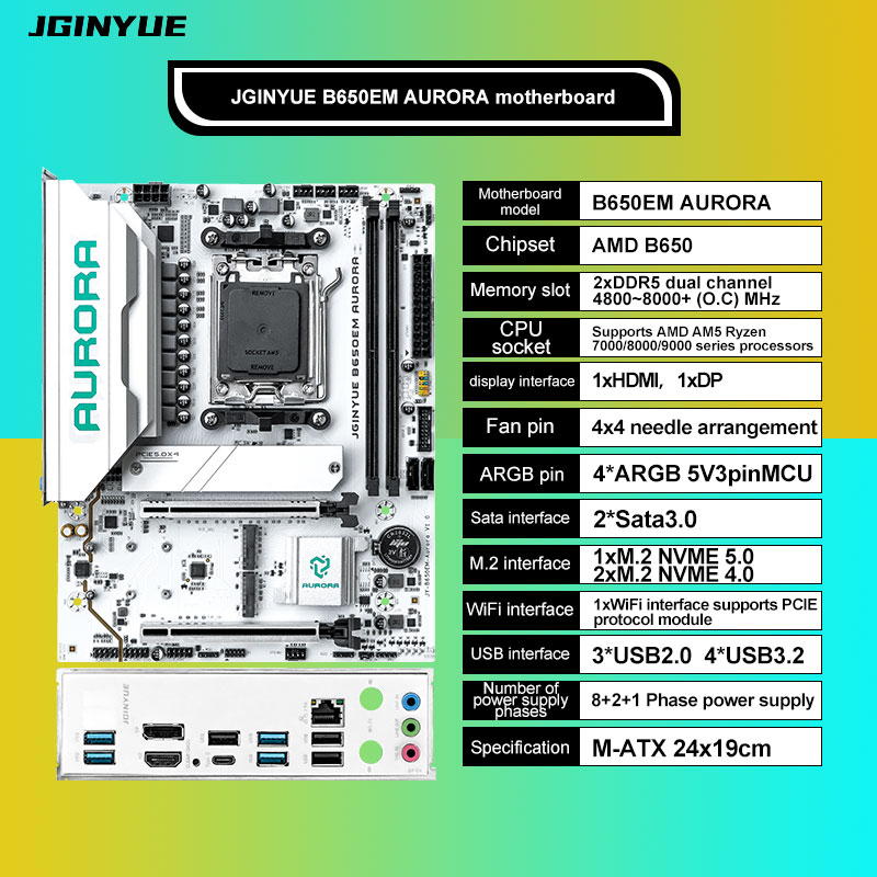 Placas-mãe para jogos B650 MAT - Am5 Micro Atx Pcie 5.0 Motherboard avaliação e preço