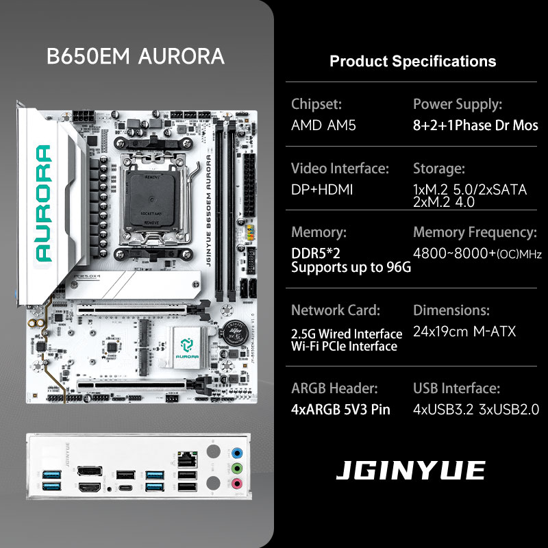 Placas-mãe para jogos B650 MAT - Am5 Micro Atx Pcie 5.0 Motherboard avaliação e preço