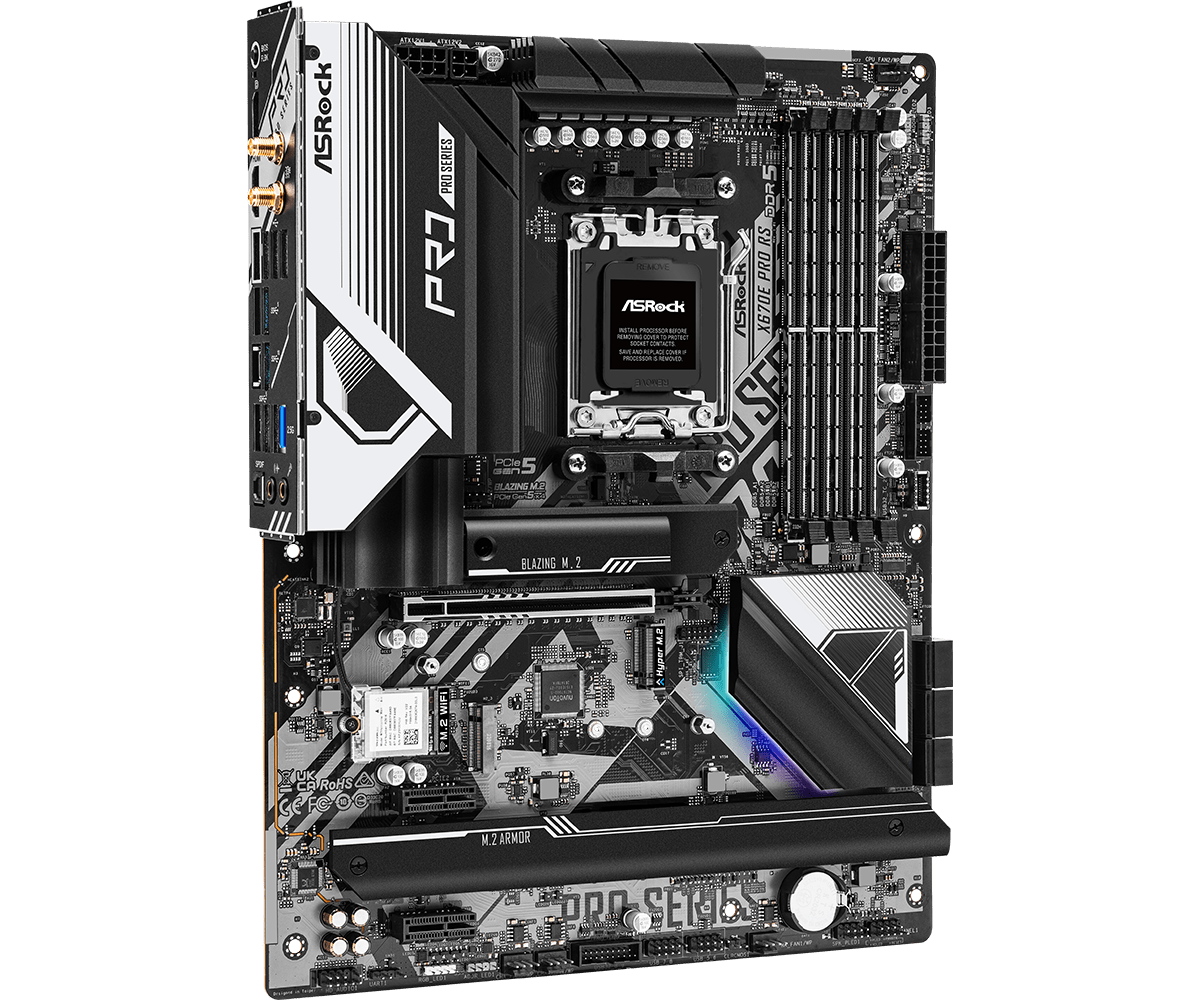 Placa-Mãe ASROCK X670E Pro RS  - X870E Atx Motherboard avaliação e preço