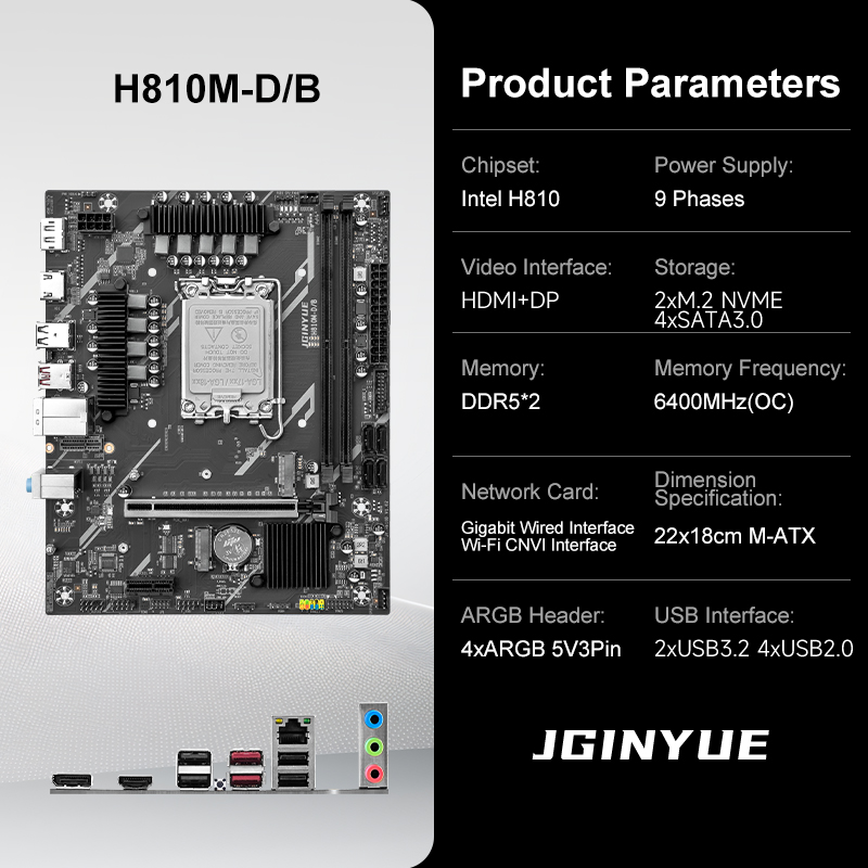 Placa-Mãe para PC Gamer JGINYU - Lga1851 Gaming Motherboard avaliação e preço