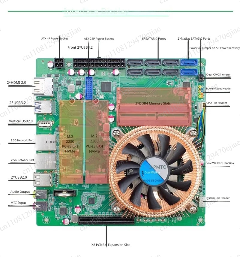 Placa-Mãe SZBOX NAS - AMD Ryze - Mini Itx Dual 2.5G Nas Motherboard avaliação e preço