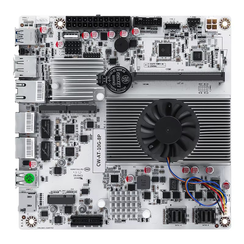 Placa-mãe Mini ITX NAS de 8 Ba - Mini Itx Dual 2.5G Nas Motherboard avaliação e preço